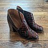 Free people brown snake skin terrah booties