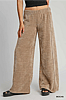 Luxe Knit Wide Leg Pants - Mocha  ONLY 1 SMALL LEFT