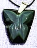 Handmade Rainbow Obsidian Pendant Necklace-Butterfly