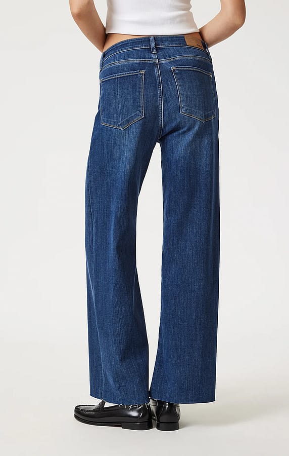 Mavi Paloma Mid Rise Brushed Wide Leg Denim