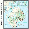 Printed Image Acadia National Park Map Bandanna