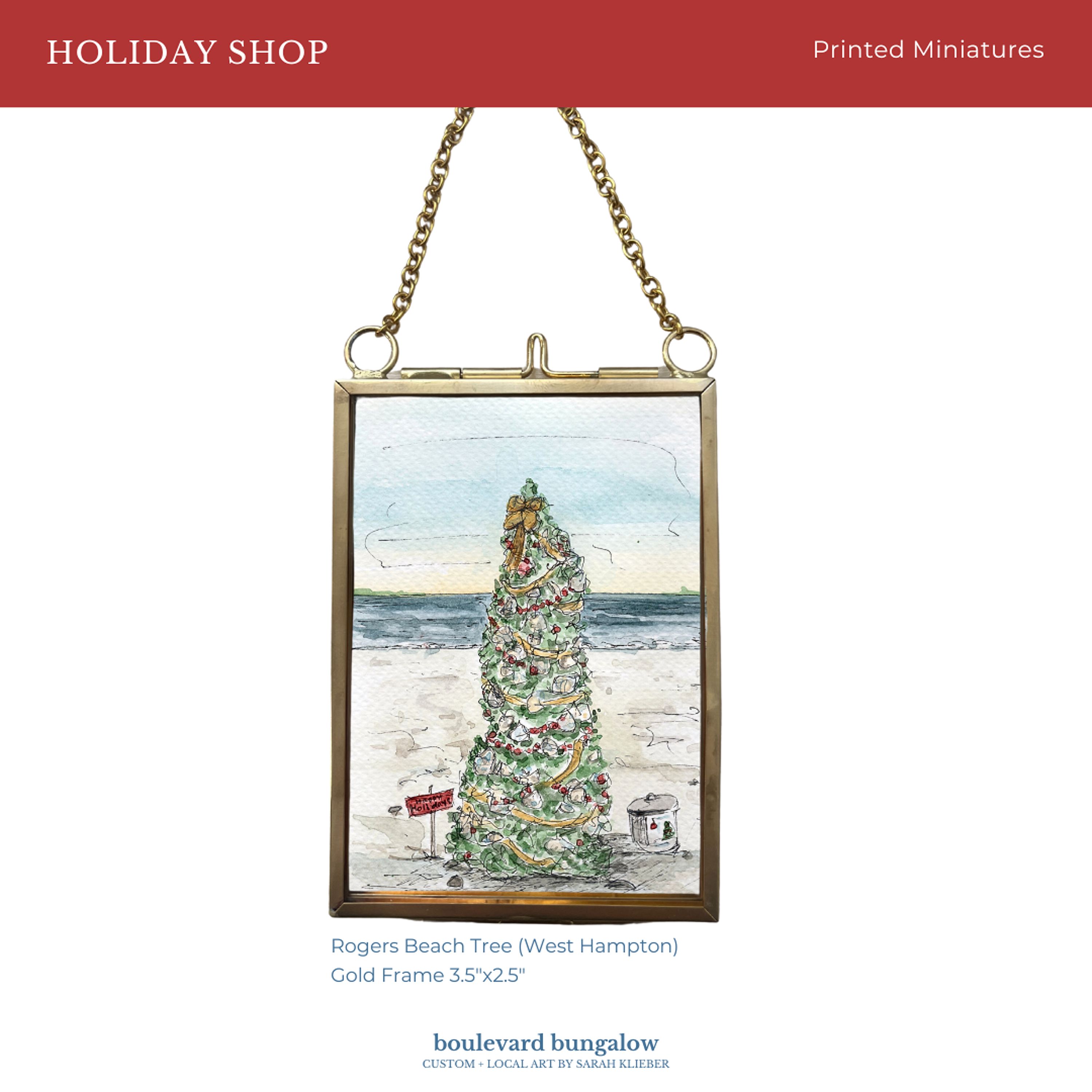 Rogers Beach Tree – Westhampton – Printed Miniature