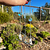 Crystal Moon Glass Car Charm Suncatcher