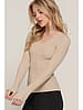 Softly Yours Ribbed Long Sleeve -  Tan