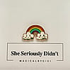 🌈 Double the Smiles Rainbow Pin ☁️☁️