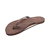 Rainbow Single Layer Premier Leather 1/2" Strap Sandals, Size M (6.5-7.5)