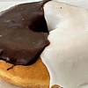 Black & White Frosted Donut