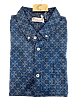 Oxford Lads - Blue Printed Short Sleeve Shirt M