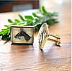 Vintage Horse Intaglio Cufflinks - Anson Crystal