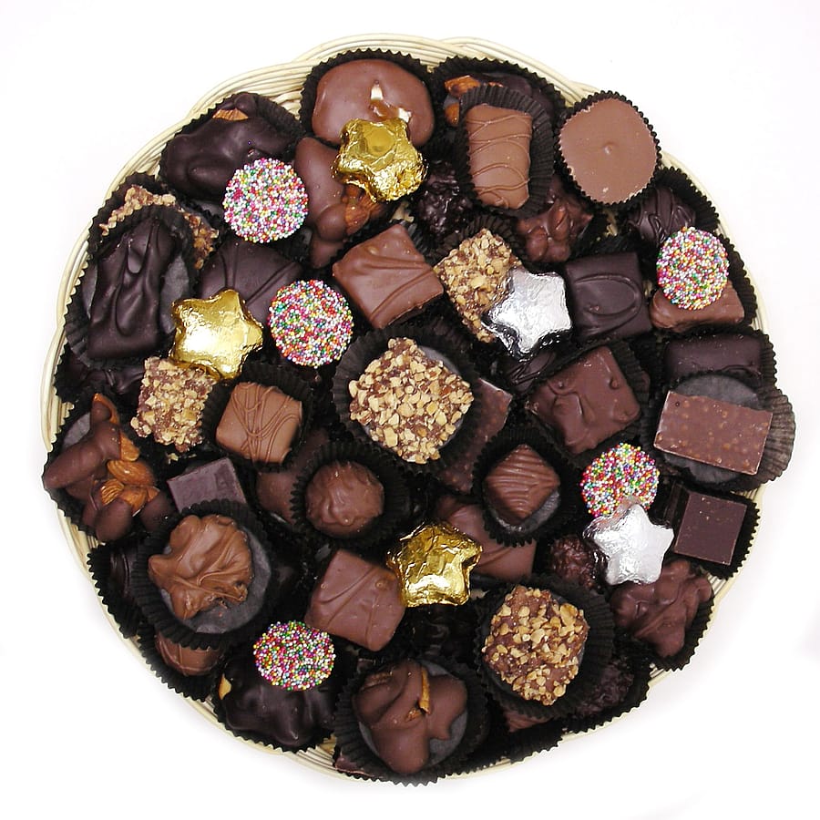 Platter of Assorted Chocolates