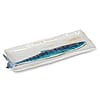 Large Slim Fish Rectangle Plate-Blue & Yellow-5x14"L