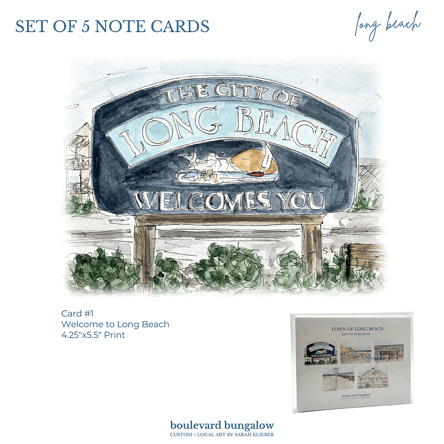 Long Beach Card Set 