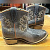 Laredo Women’s Blue Gray Leather Western Short Boots
