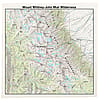 Printed Image Mount Whitney-John Muir Wilderness Topographical Bandanna