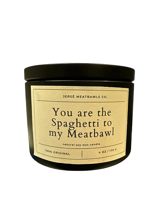 You Are the Spaghetti to my Meatball Candle