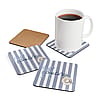 Sea la Vie Coastal Corkwood Coaster Set | Nautical Drink Coasters