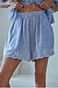 By Together Blue & White Stripe Shorts