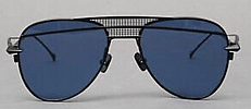 Spiltmilk Mykonos Metal Sunglasses- Black/Cobalt