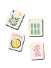 Handmade Mahjong Coaster Set