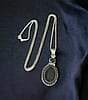 Vintage Black Onyx Sterling Silver Pendant on Sterling Silver Chain