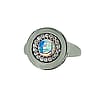 Round Ethiopian Opal & Diamond Ring