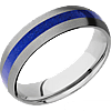 Cobalt Chrome Lapis Men's Wedding Band