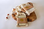 Sisal Soap Pouch + Free Soap Bits