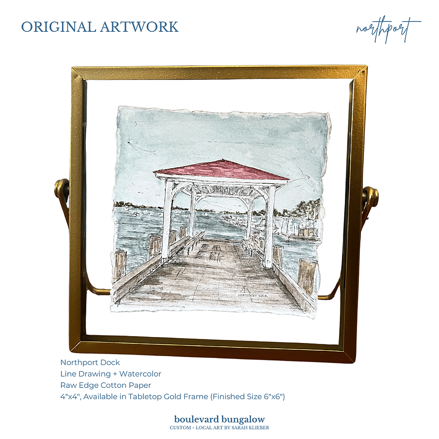 Northport - Northport Dock Gold Frame 4x4