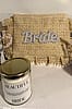 Bride Pearl and Ruffle Natural Clutch