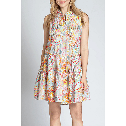 APNY Multi PinTuck Dress