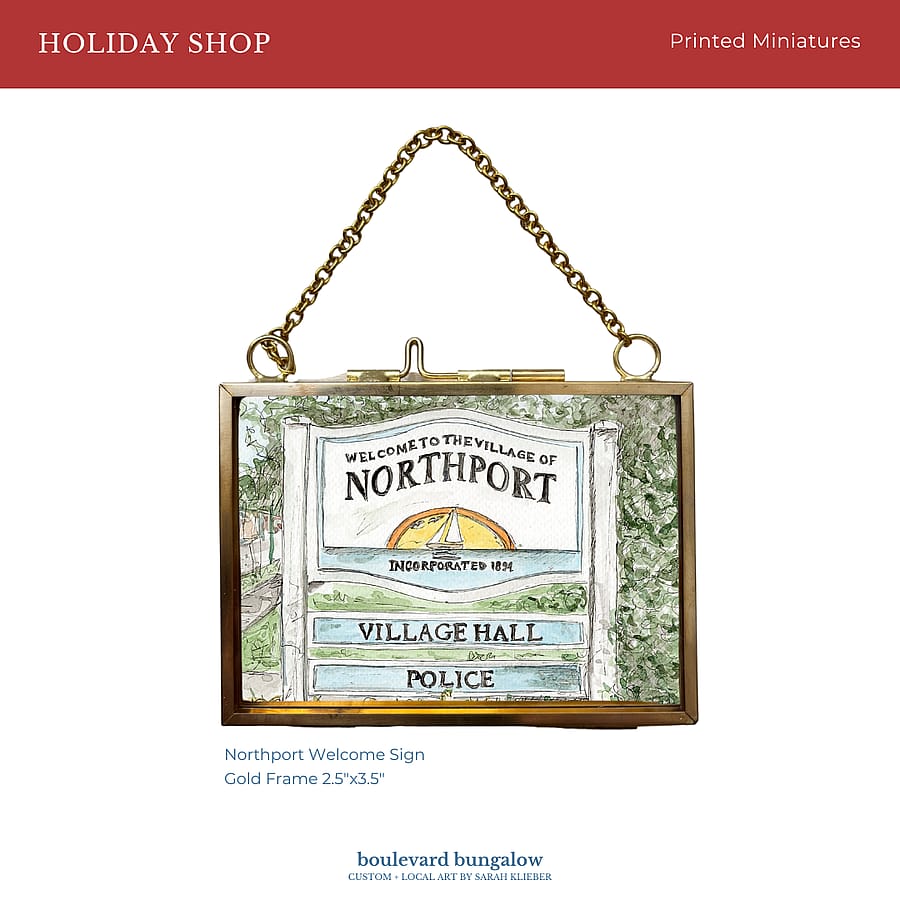 Northport Welcome Sign – Printed Miniature