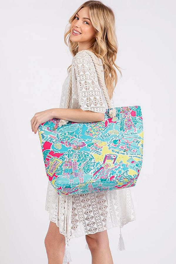 Bright Girl Summer Beach Bag