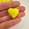 Yellow Glass Puffy Heart | Pocket Worry Stone | Love Token | Hand Blown