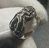 Sterling silver power woman ring 