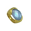 Stately Tanzanite Blue Ring