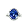Oval Tanzanite Diamond Ring