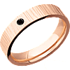 Rose Gold Treebark Men's Wedding Band