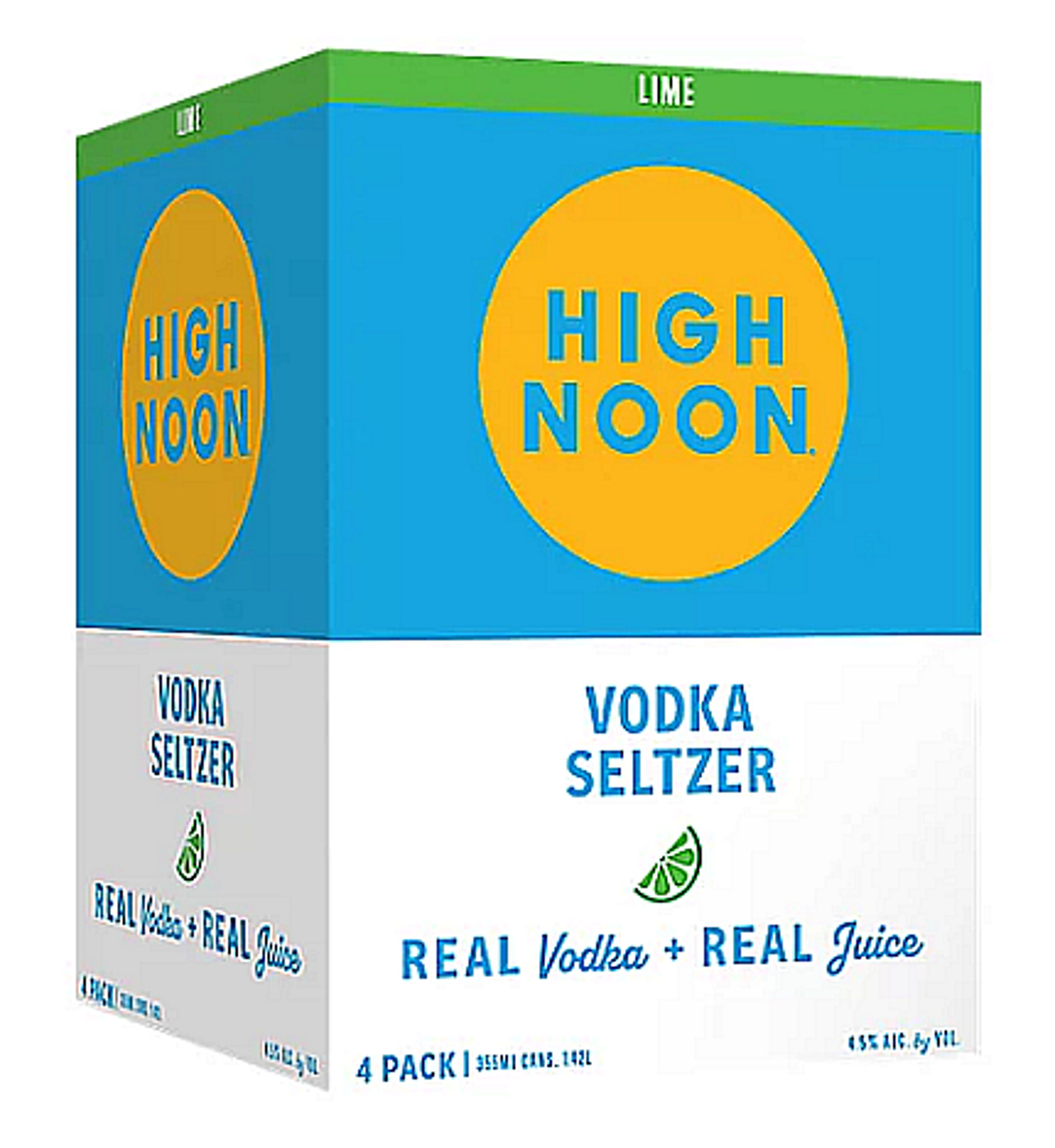 High Noon - Lime Vodka & Seltzer Hard Seltzer (355ml 4PK)