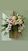 Silk flower wall pocket 