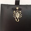10K Solid Yellow REAL Gold Scorpion Pendant Scorpio Zodiac charm 1.40GR