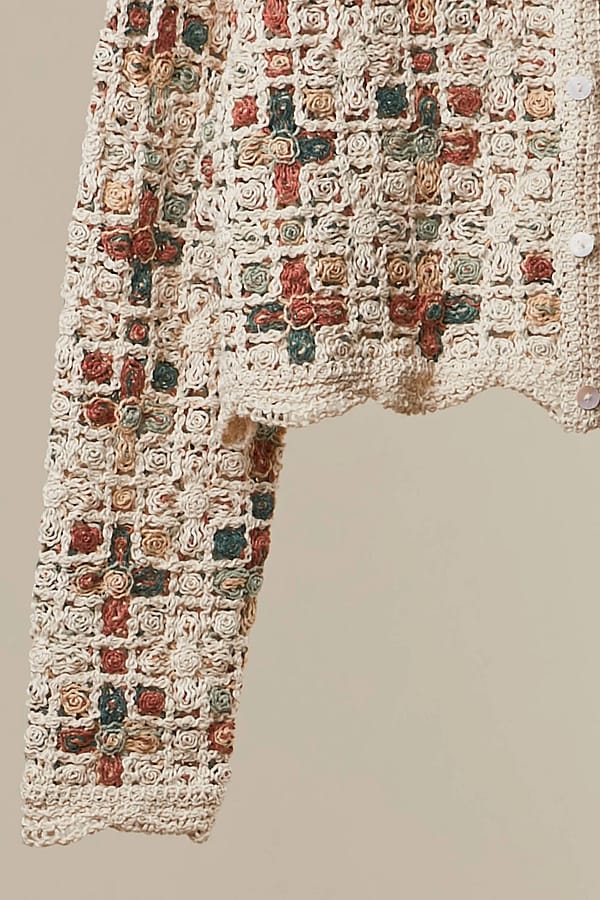 Boho Tapestry Crochet Sweater