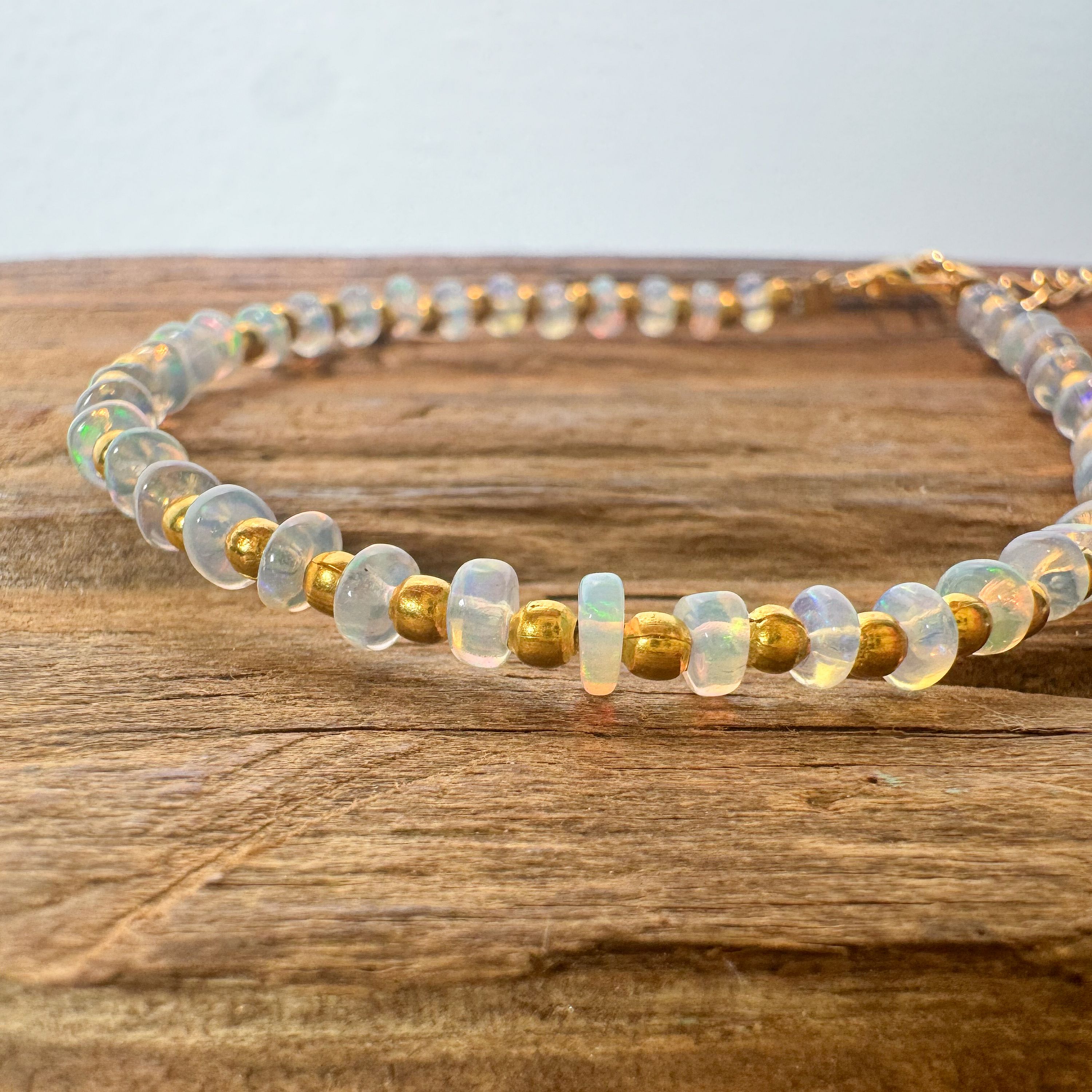 Natural Ethiopian Fire Opal Bracelet