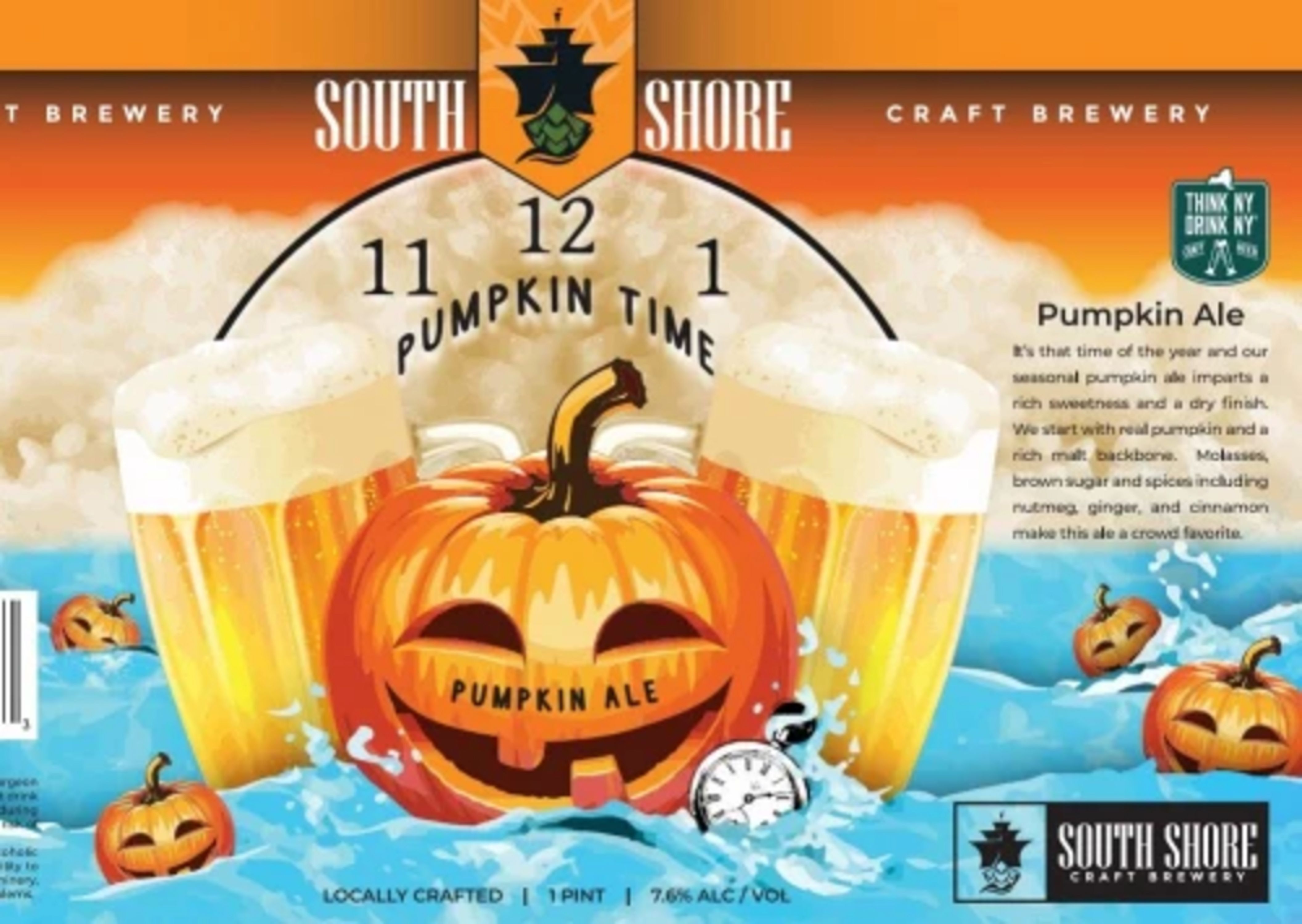 South Shore Craft Brewery Pumpkin Time
