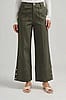 Able Olive Pintuck Cotton Twill Button Pants