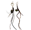 Flourite Cube Feather Earring