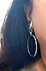 UbU Paris Silver Tone Circle Clip On Earrings
