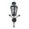 Small Spanish Revival Exterior Sconce With 3 Lights