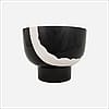 Black and White Stoneware Bowl (Very Large)