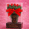 Dozen Chocolate Roses Bouquet ( Mini)