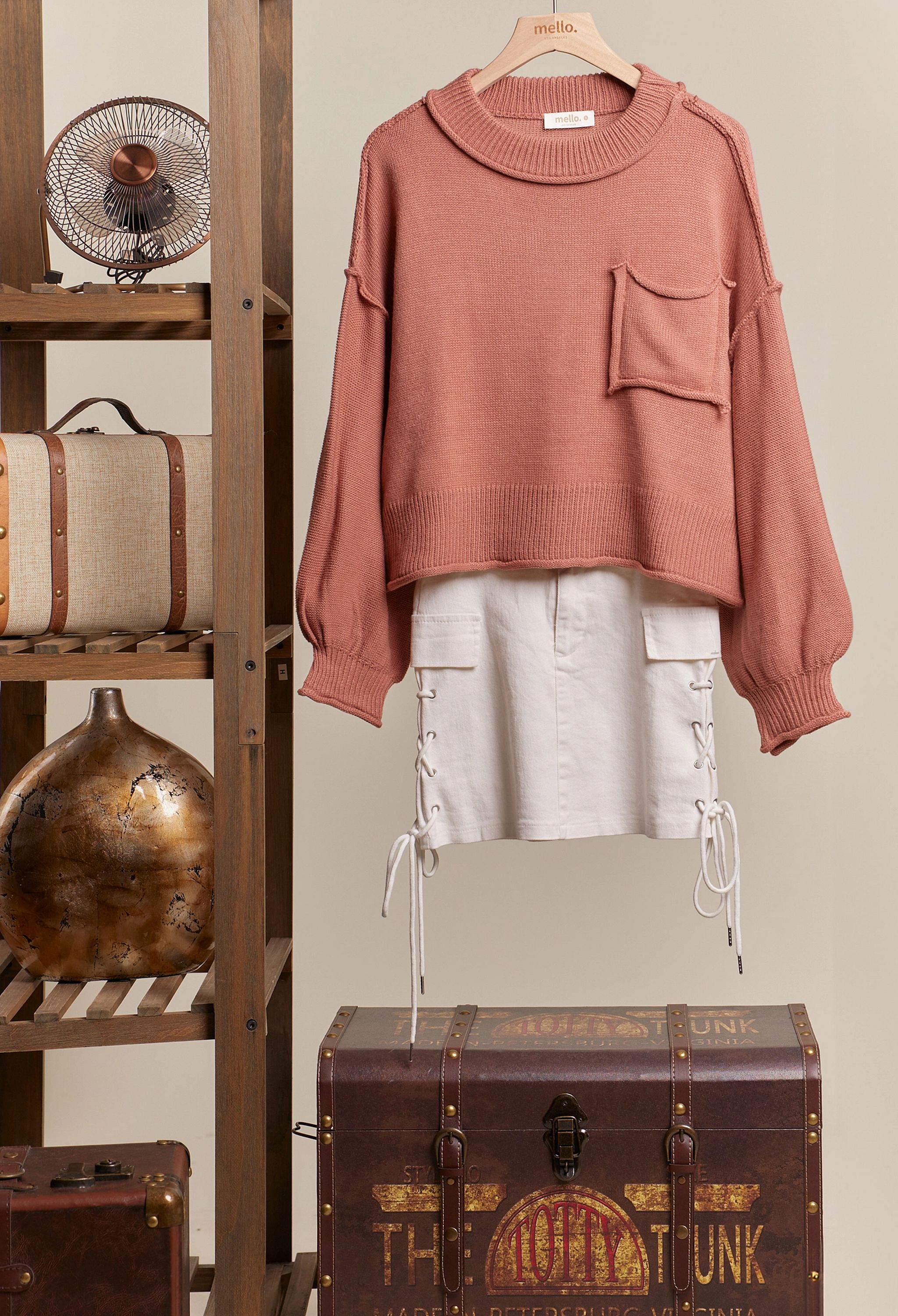 Audra Exposed Seam Sweater